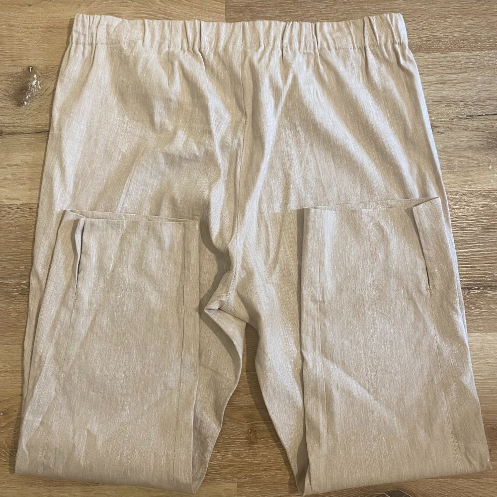 J Jill Linen Stretch Trousers Women's M - Picture 3 of 11